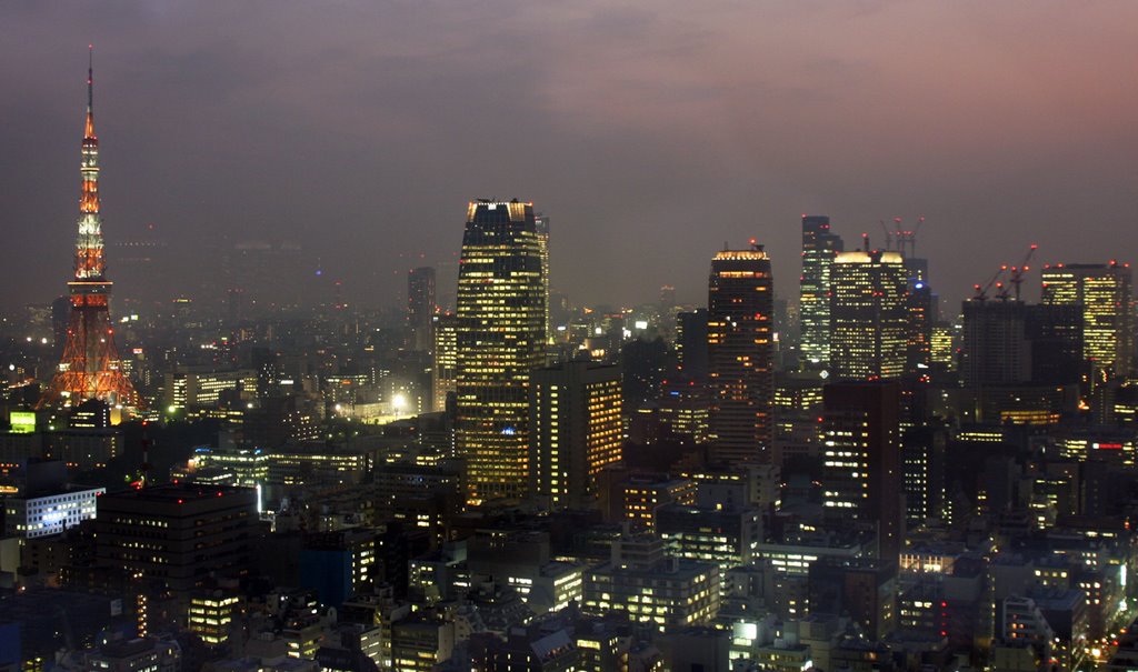 Night view from park hotel - tokyo by heeyla