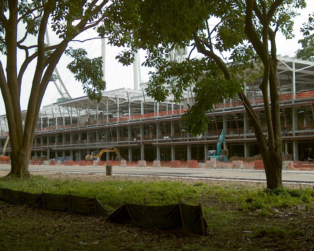 Construction of Singapore F1 GP Pit Building by Ian Bedson