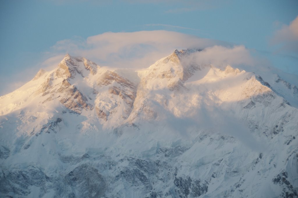 Nanga Parbat , dawn (view from Fairy Meadows) by JanGasior