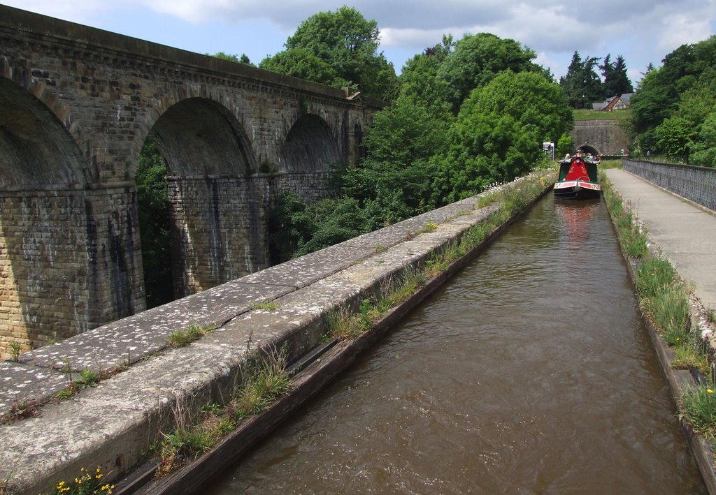 Chirk Viaduct & Aquaduct by tonyphoto