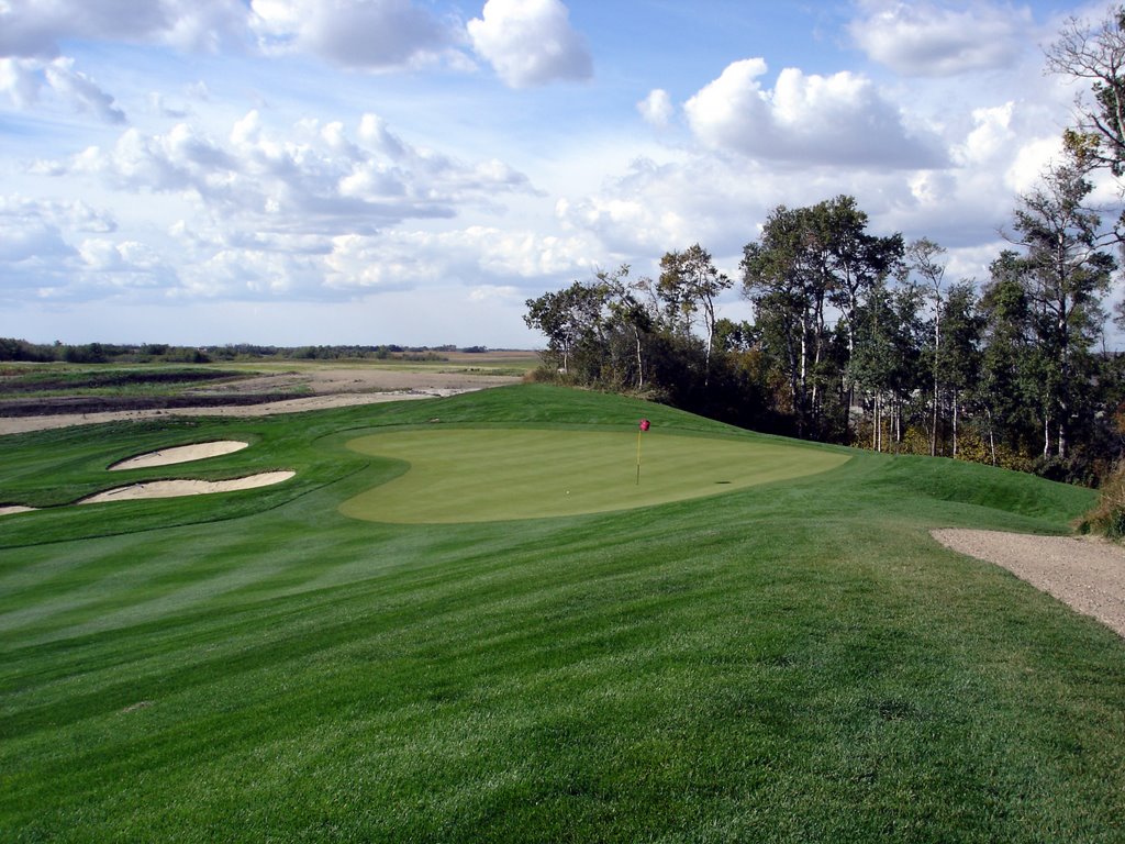 Whitetail Crossing GC, Hole 18, Par 4, 414yds by ©dyakimec