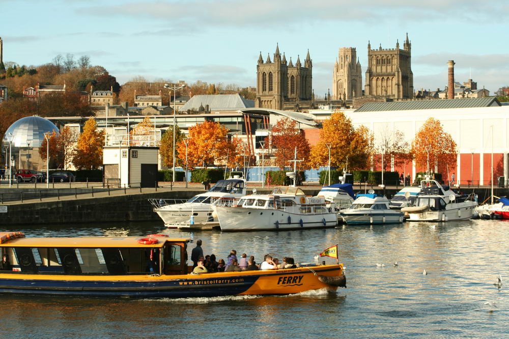 Bristol harbourside and ferry by David P