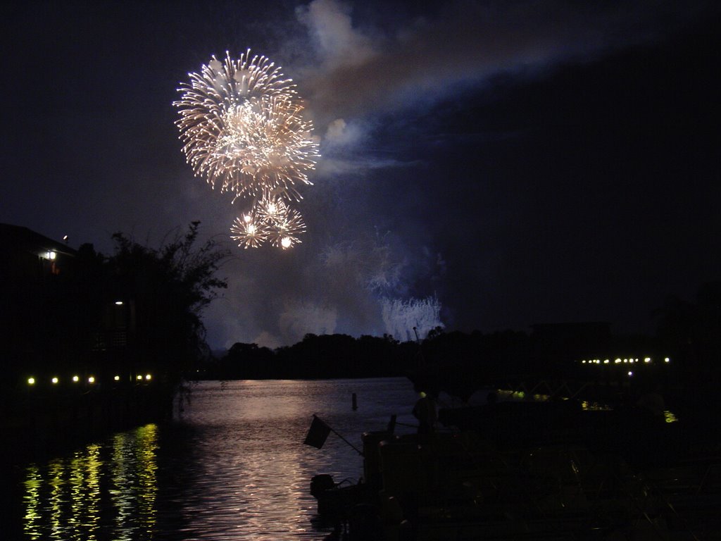 Magic Kingdom fire works from the Polynesian Resort 1 by james_type_thing