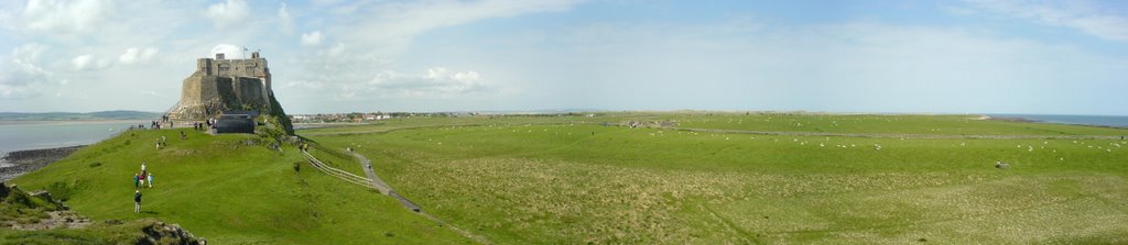 Lindisfarne Castle Panorama by Alastair Cutting