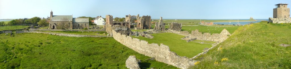 Holy Island Priory Panorama by Alastair Cutting