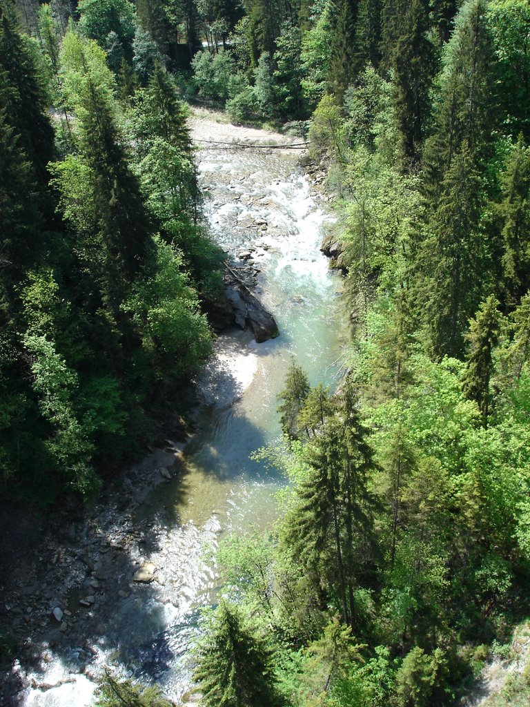 Echelsbacherbrücke, view to River Ammer (lei) by U. Leibundgut (CH)