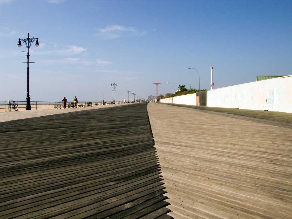 Coney Island Boardwalk by Bryan Messer