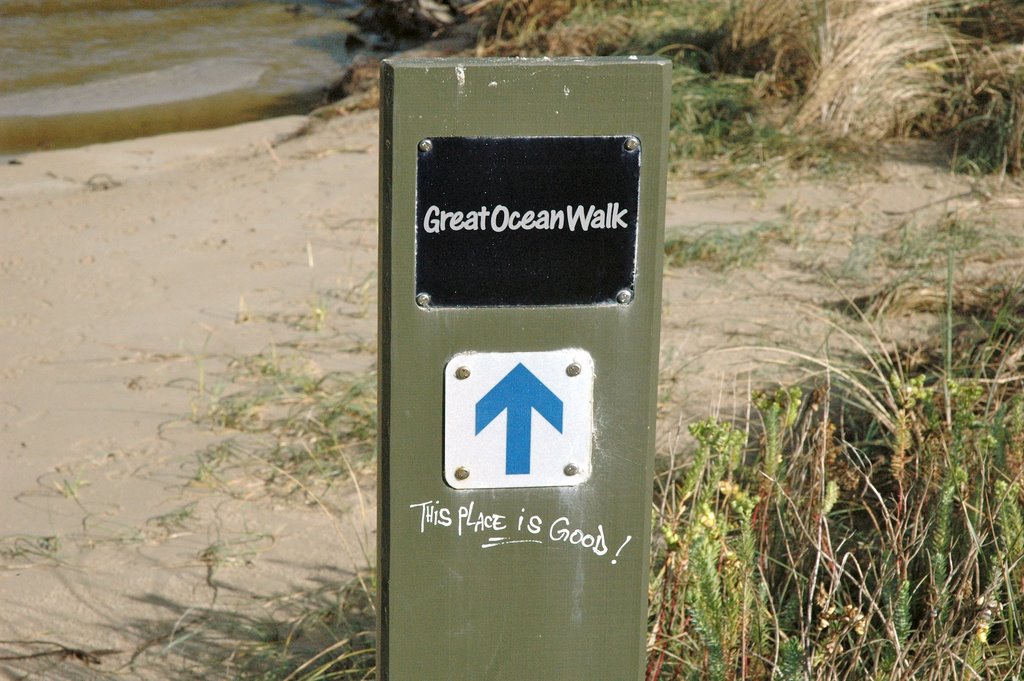 Track Marker, Parker Inlet, Great Ocean Walk by James Steele