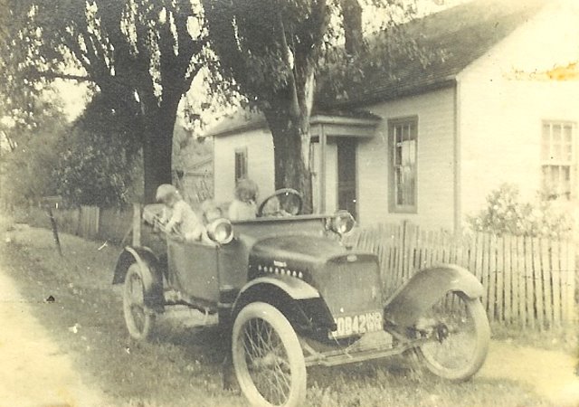 Antique car on main street by Dave gahimer