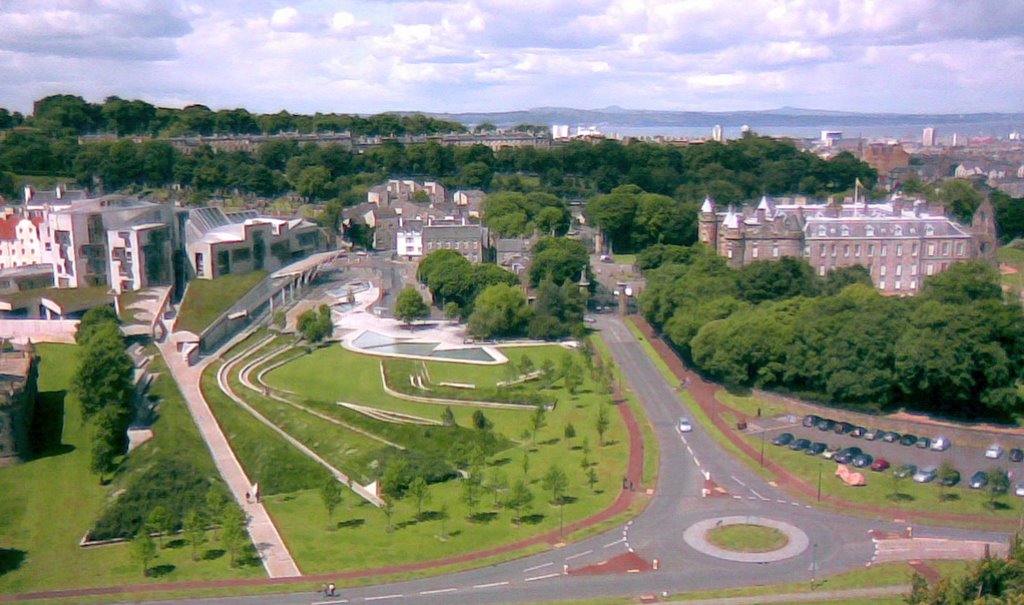 Holyrood Palace and Scottish Parliament by Francesco Messali