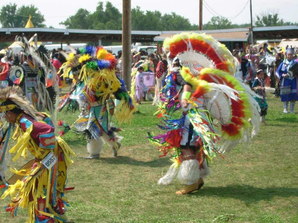 Dance Arbor, Crow Fair, 2007, Crow Agency, Montana by Bruce Amsbary