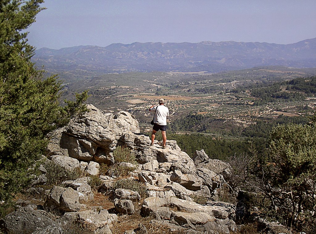 Me taking a shot on a mountain in Rhodos, Greece by Wim Janssen