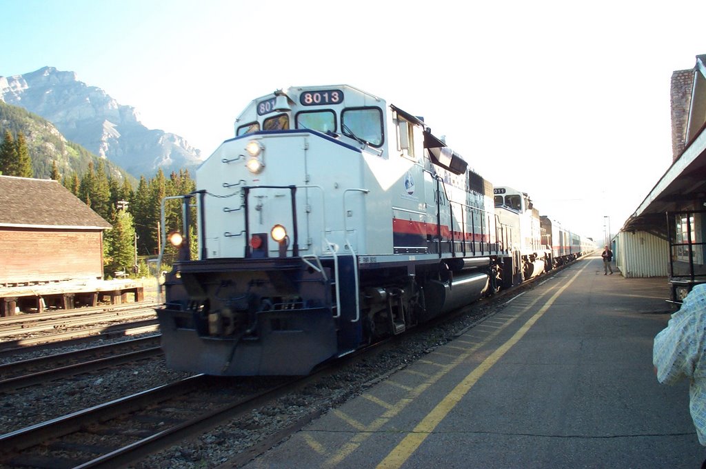 Rocky Mountaineer, Banff by John Riordan