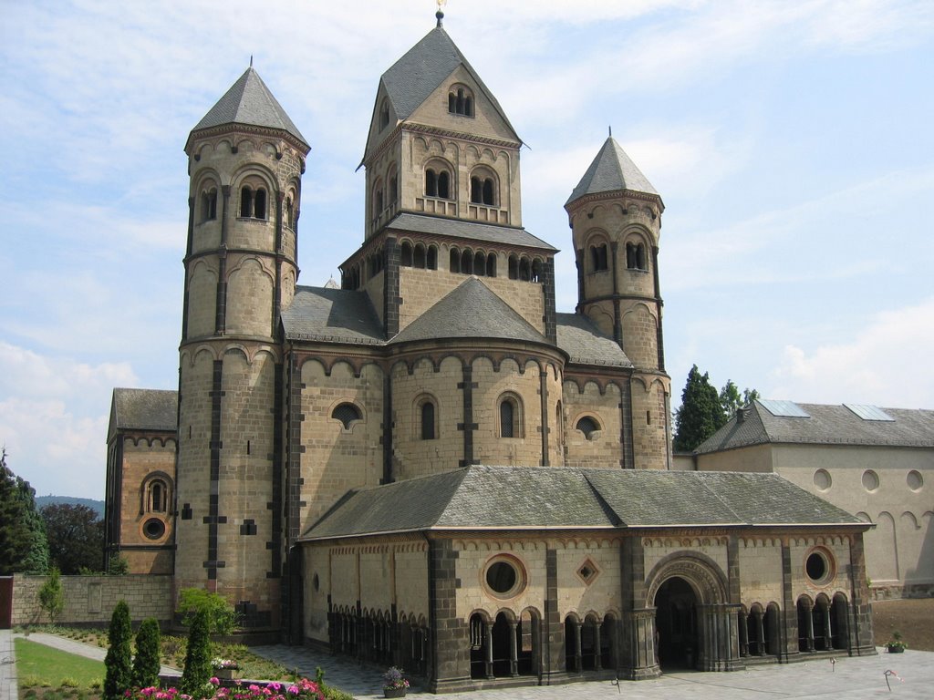 Romanesque Benedictine Abbey Maria Laach - West front by LithosKlon