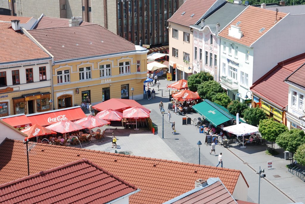 View from Mestská veža (Municipial tower) - Štúrovo námestie by Daniel Dutka