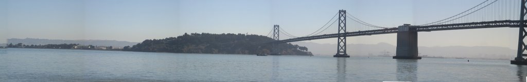 Treasure Island, Yerba Buena Island and the Bay Bridge by Stevan Gaskill