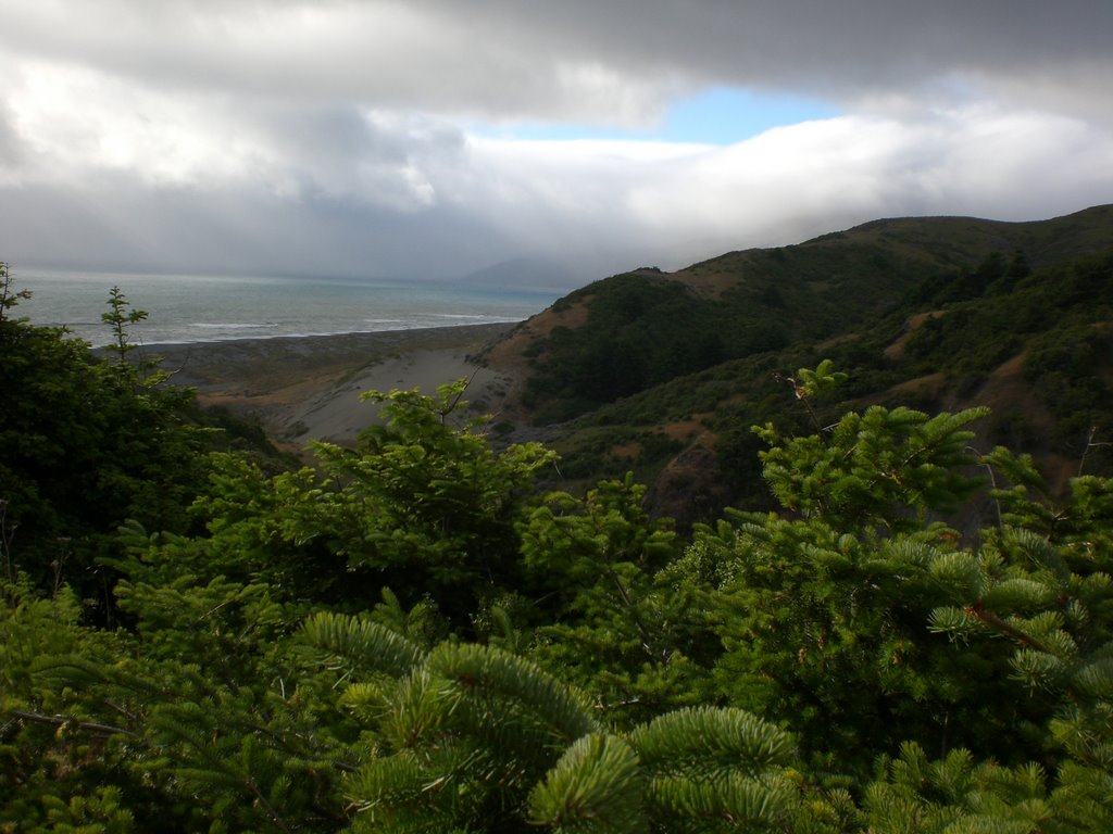 Mattole Rd. looking N to Sugarloaf by AlbertMartinez