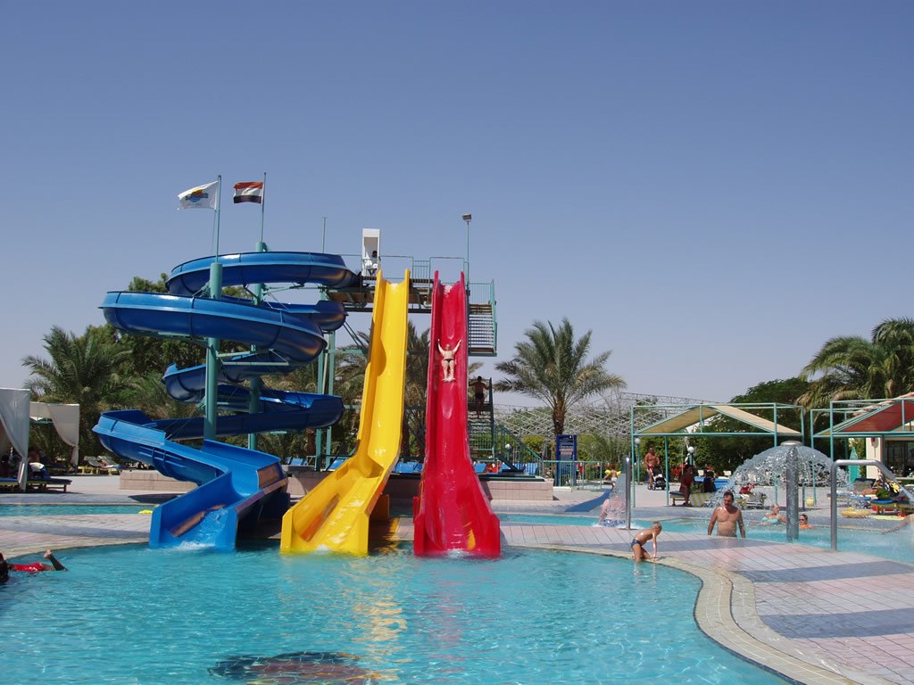 Water slides at Sindbad Beach by dewshes