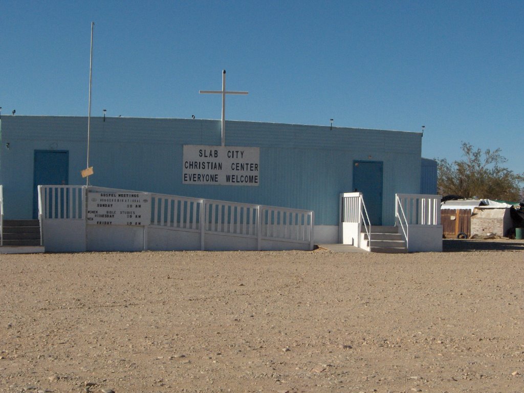 Slab City Church by noddnsmile