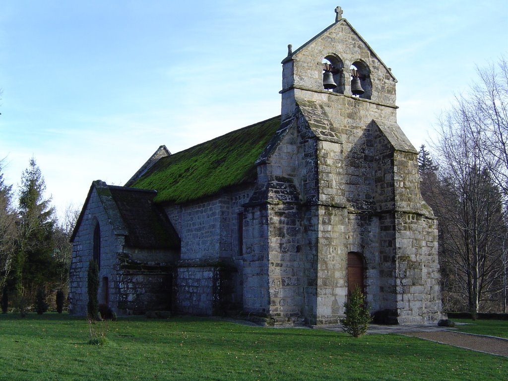 Eglise avec toit de chaume by patrickgaultier