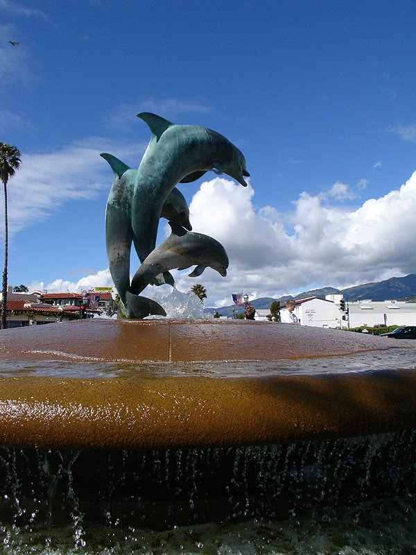 Dolphin Fountain by Art Silva