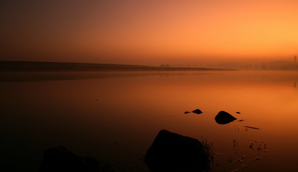 Sunset in the Mist - Trent River by DubJoe