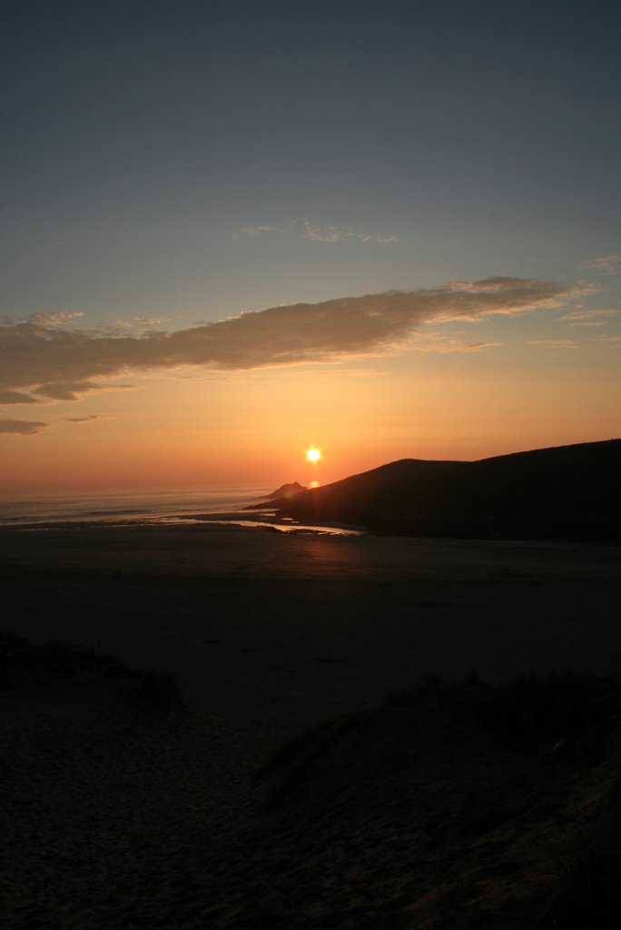 Crantock Beach Sunset by DubJoe