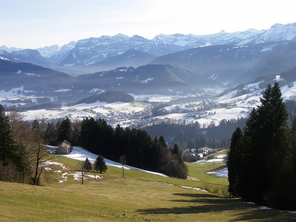 View from Lorena near Bödele down to Scharzenberg by haberger