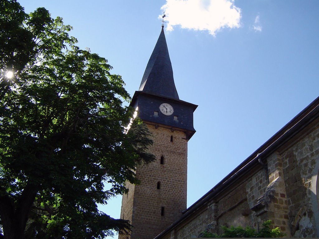 The spiraled church tower of Barran by Irwin67000