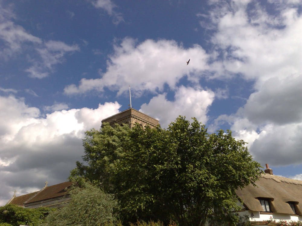 Haddenham, with red kite by NeilHoskins