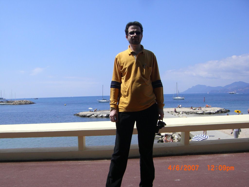 At the Beach in Cannes by Shabbeer Moosvi