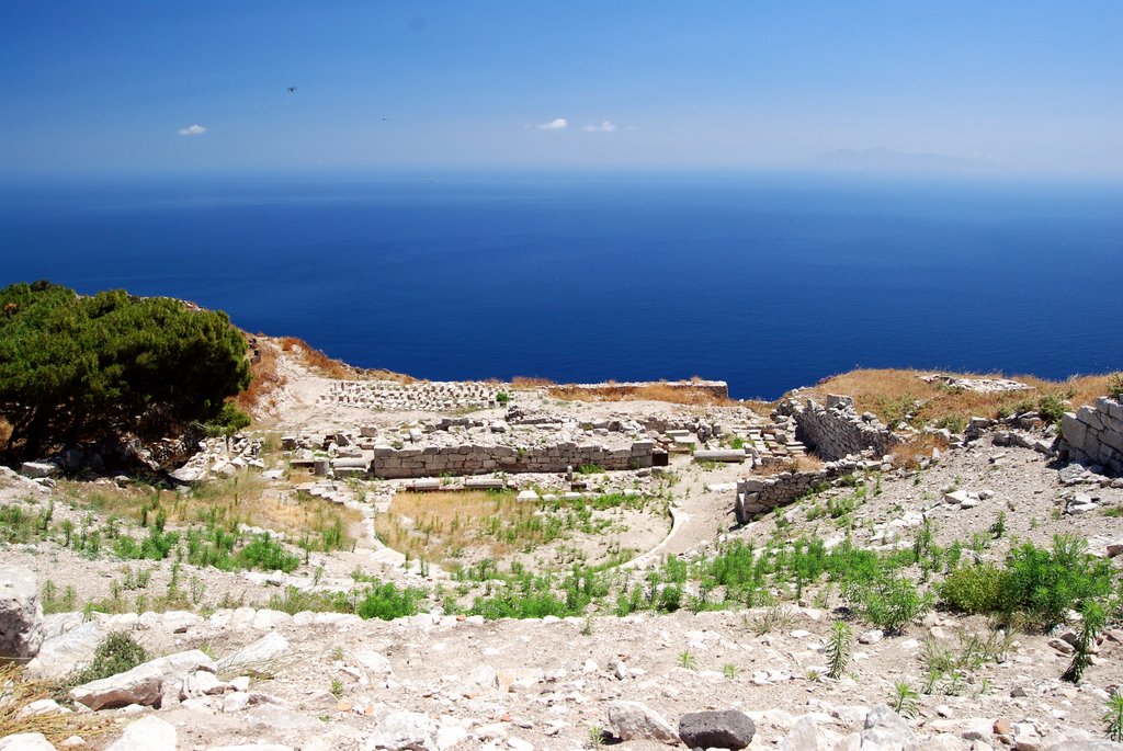 Ancient Thira amphitheatre by Sergio Canobbio