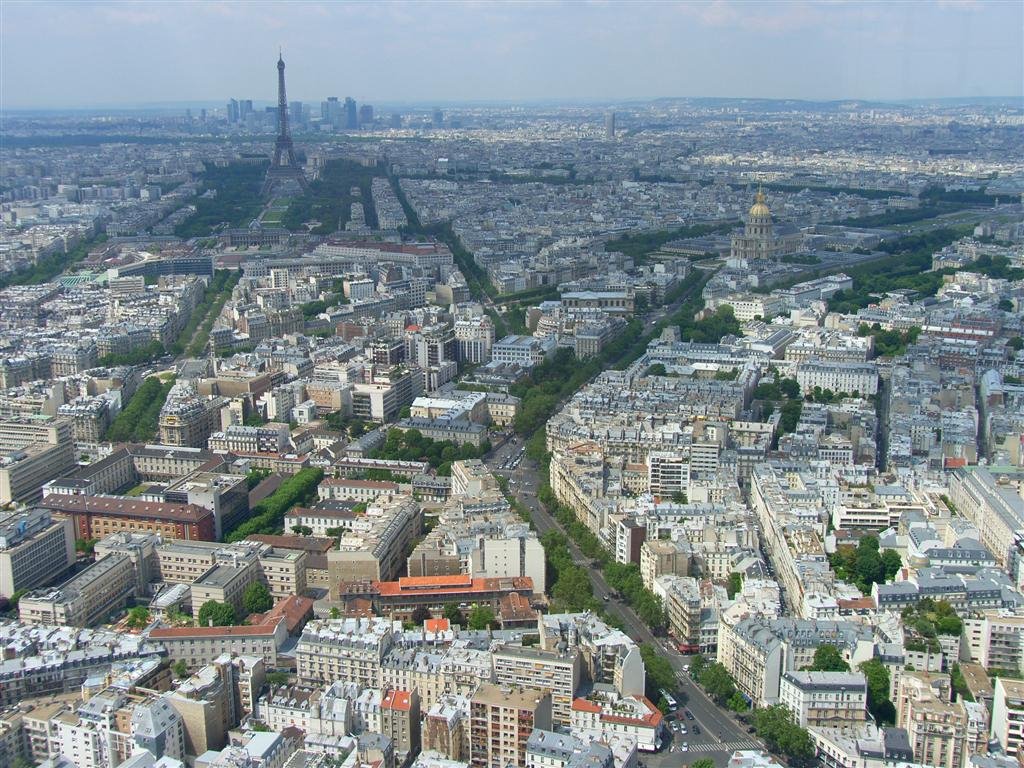 View to Eiffel tower from Montparnasse tower by JimC