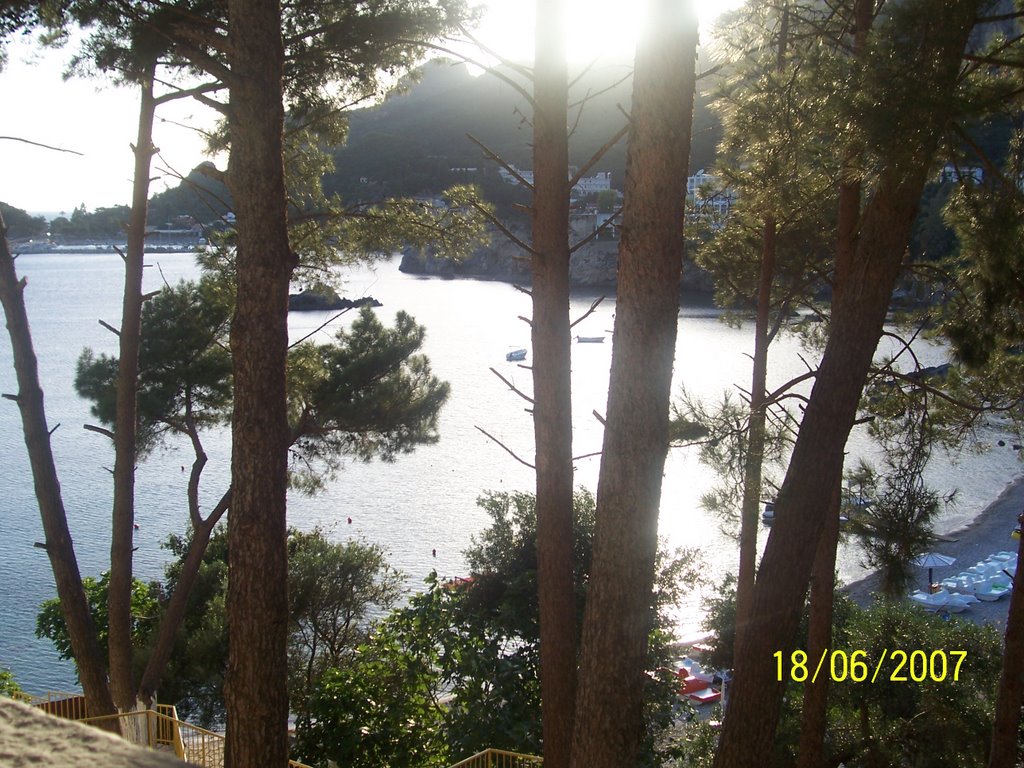 Beach view from Akrotiri Hotel - Paleokastritsa by Angela_b