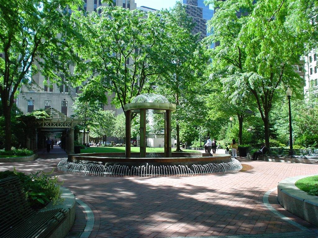 Fountain In The Park - Post Office Square - Boston, MA by John M Sullivan