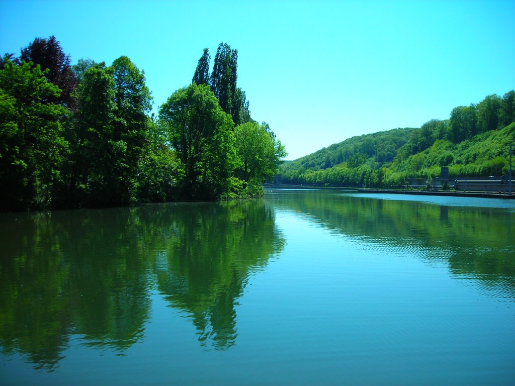 Neckar bei Esslingen by Treverer