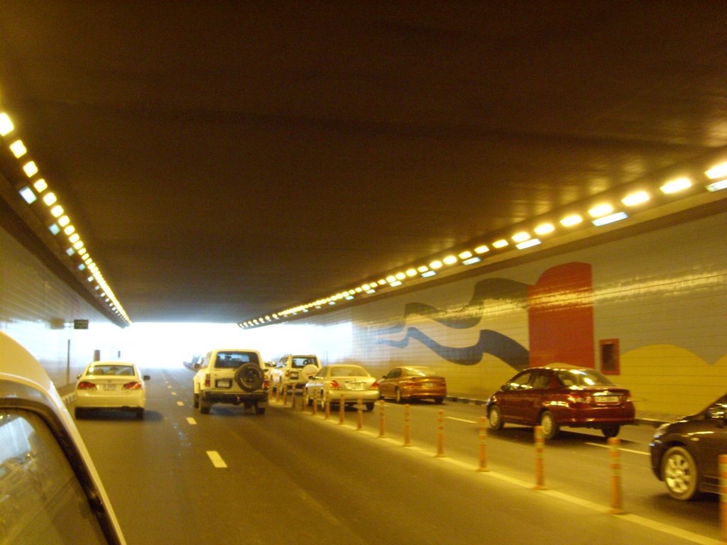 Inside Tunnel at Sheik Zayed Road by Noly Boy