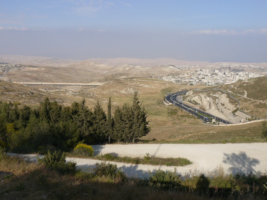 Judah Desert (view from Hatzofim Mt.) Jerusalem by Moshe Shaharur