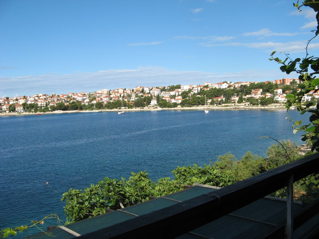 Coast line in front of holiday home in Okrug in Croatia / Dalmatia by Frawi