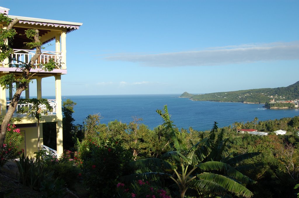 Treetops Villa Guest House....www.treetopsgrenada.com - overlooking Sauteurs, St Patrick's, Grenada. Bed & Breakfast accommodation. by treetops