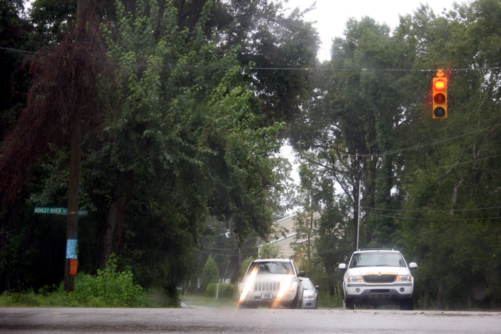 Intersection of Tobias Gadson Blvd., Ashley River Rd., and William Kennerty Dr. by ©Toodleberry