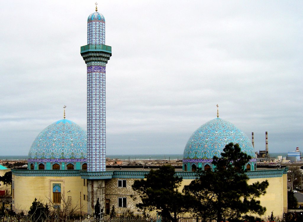 Ceramic Blue of Islamic temple of Baku by drinkula