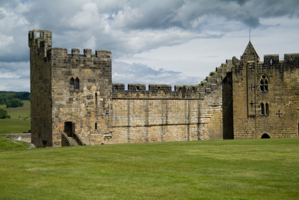 Alnwick Castle, famous film location for Harry Potter movies. by Derek Haden