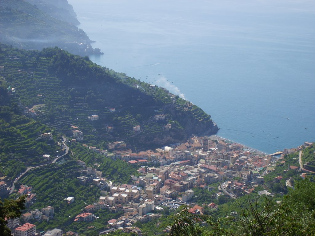 Minori vista da ravello by antonio della corte