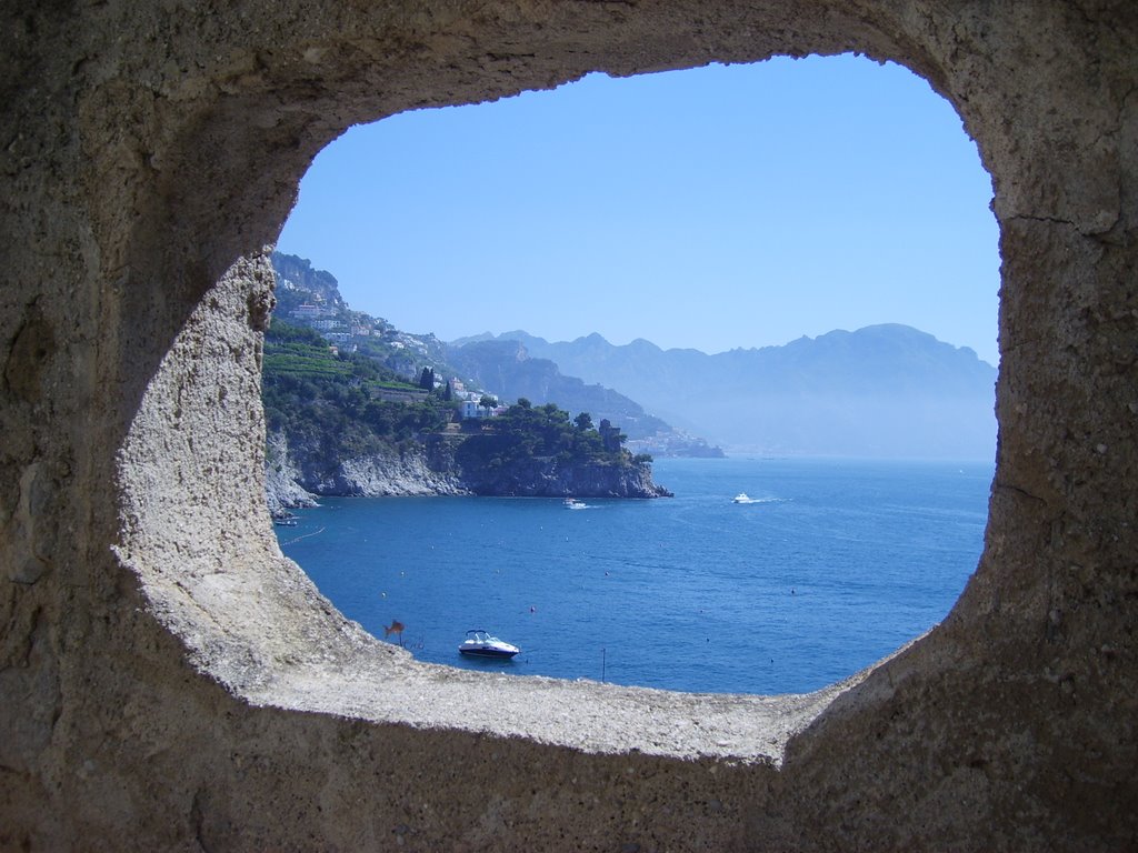 Veduta della baia di marina di conca by Antonio della corte