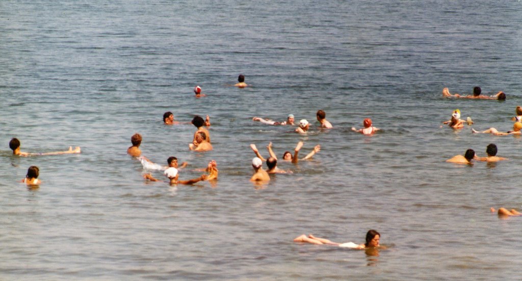 Ein Fesha Beach, Dead Sea Israel 1974 by pivapao