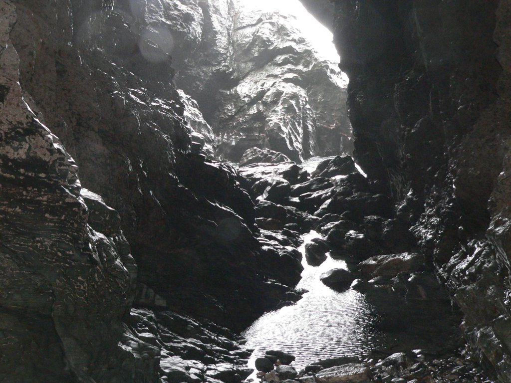 Merlin's Cave, Tintagel, Cornwall by Frank Warner