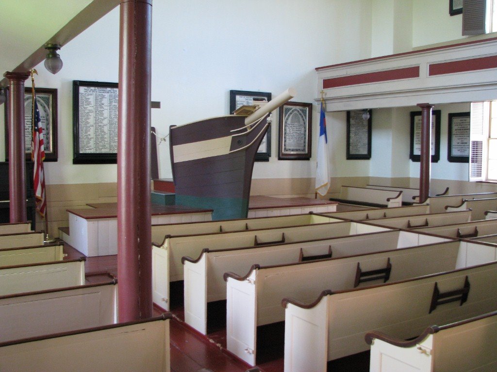 Seamen's Bethel Chapel and the Pulpit "like the bow of a ship" by Dana Jensen