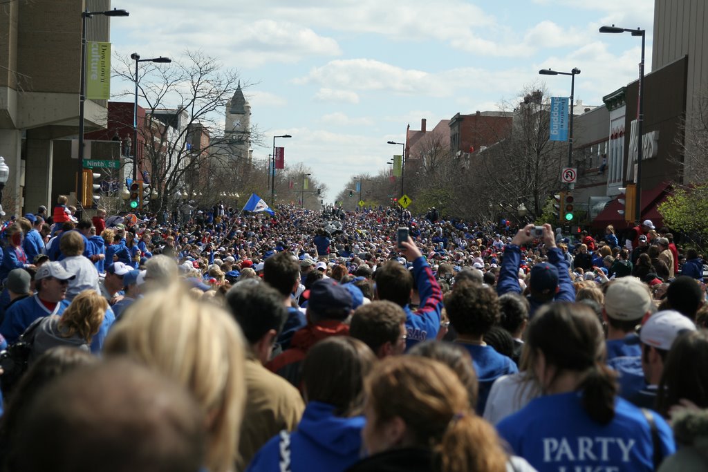 Looking South on 9th and Mass Ku Parade by Reluix