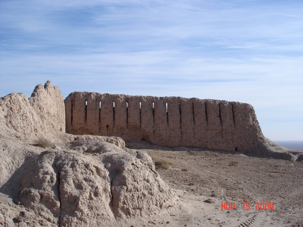 Ruins of Ayaz Kala, Khwarizm, 4th-3rd cents. BC by Prof. Richard T. Mor…